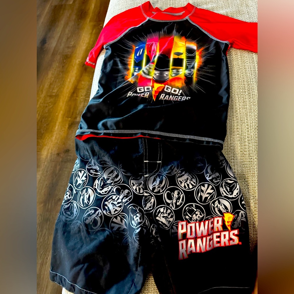 Power Rangers Swim Suit Boys Size 6